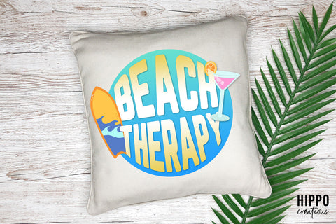 Beach Therapy | Beach Sublimation PNG Sublimation Hippo Creations 