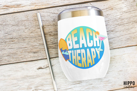 Beach Therapy | Beach Sublimation PNG Sublimation Hippo Creations 