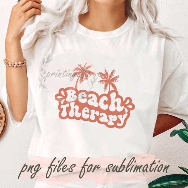 Beach Therapy Png, Beach Sublimation, Groovy Summer Png, Retro Beach Png, Vacation Png, Hello Summer Png, Summer Vibes, Boho Sublimation Sublimation PrintingLife 