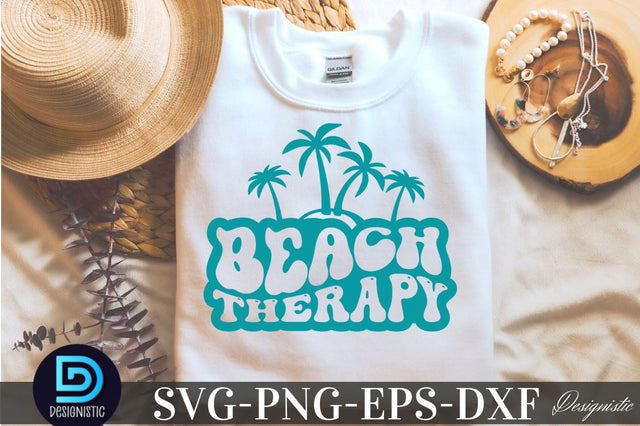 Beach therapy, Summer SVG SVG DESIGNISTIC 