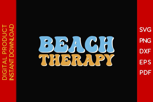 Beach Therapy Summer Vacation SVG PNG PDF Cut File SVG Creativedesigntee 