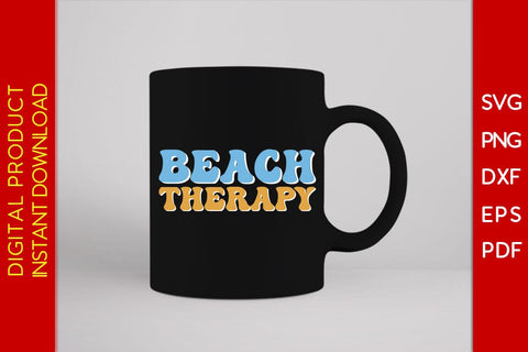 Beach Therapy Summer Vacation SVG PNG PDF Cut File SVG Creativedesigntee 