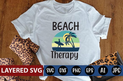 Beach Therapy SVG Cut File SVG Blessedprint 