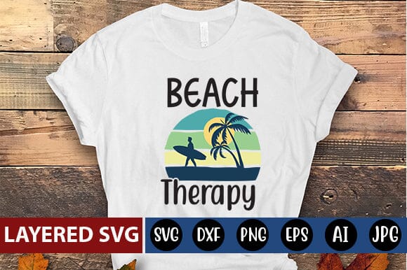Beach Therapy SVG Cut File SVG Blessedprint 
