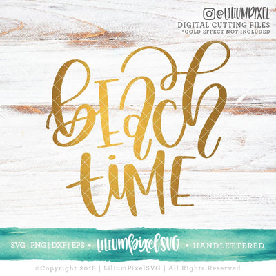 Beach Time SVG Lilium Pixel SVG 