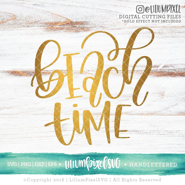 Beach Time SVG Lilium Pixel SVG 