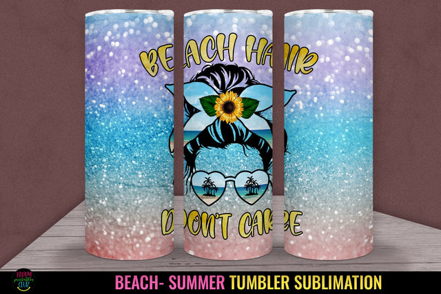 Beach Tumbler Sublimation I 20 Oz Summer Tumbler Wrap PNG Sublimation Happy Printables Club 