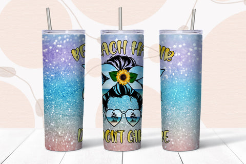 Beach Tumbler Sublimation I 20 Oz Summer Tumbler Wrap PNG Sublimation Happy Printables Club 