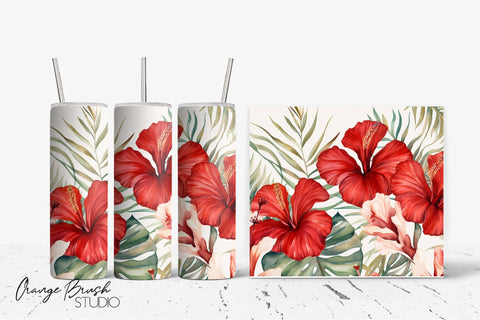 Beach Tumbler Wrap Bundle 6 PNG Sublumation Design Sublimation OrangeBrushStudio 