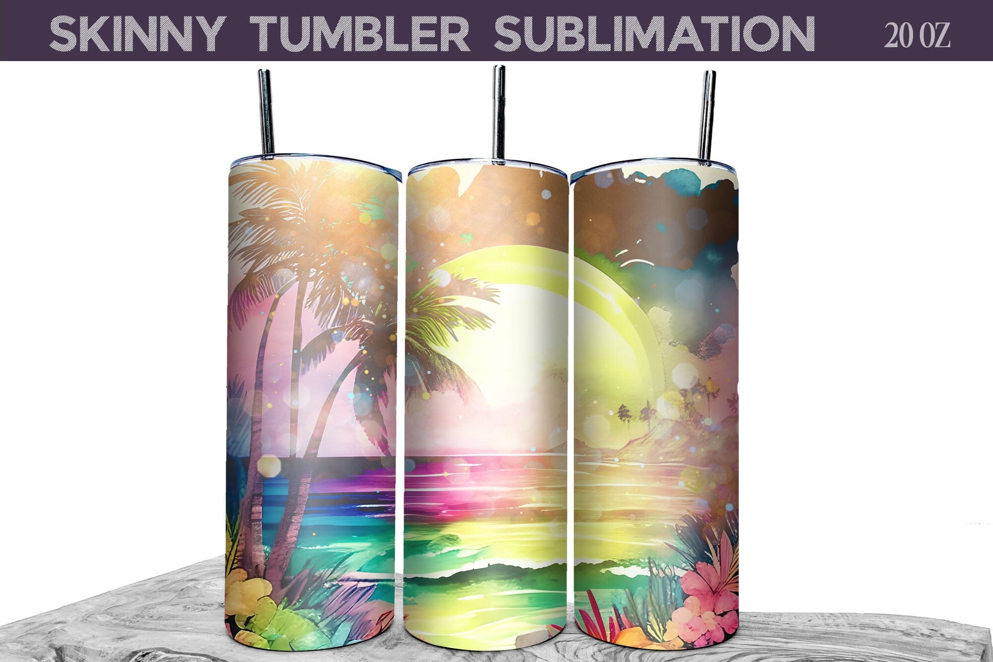 Baby Giraffe Tumbler Wrap, 20 Oz Skinny Tumbler Sublimation Design