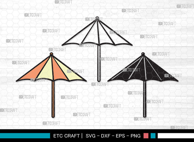Beach Umbrella SVG | Beach Umbrella Svg | Beach Svg | Summer Svg | Beach Umbrella Clipart SVG ETC Craft 