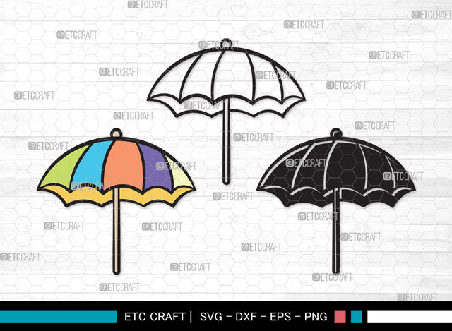 Beach Umbrella SVG | Beach Umbrella Svg | Beach Svg | Summer Svg | Beach Umbrella Clipart SVG ETC Craft 