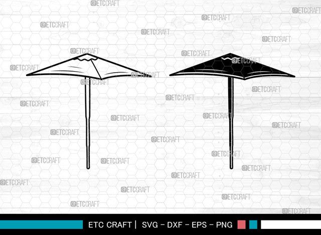 Beach Umbrella SVG, Umbrella Svg, Beach Svg, Summer Svg, Beach Umbrella Svg SVG ETC Craft 