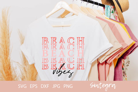 Beach Vibes Cut File SVG Free For Commercial Use SVG Sintegra 