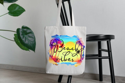 Beach Vibes I Summer Sublimation Design I Beach Sublimation Sublimation Happy Printables Club 