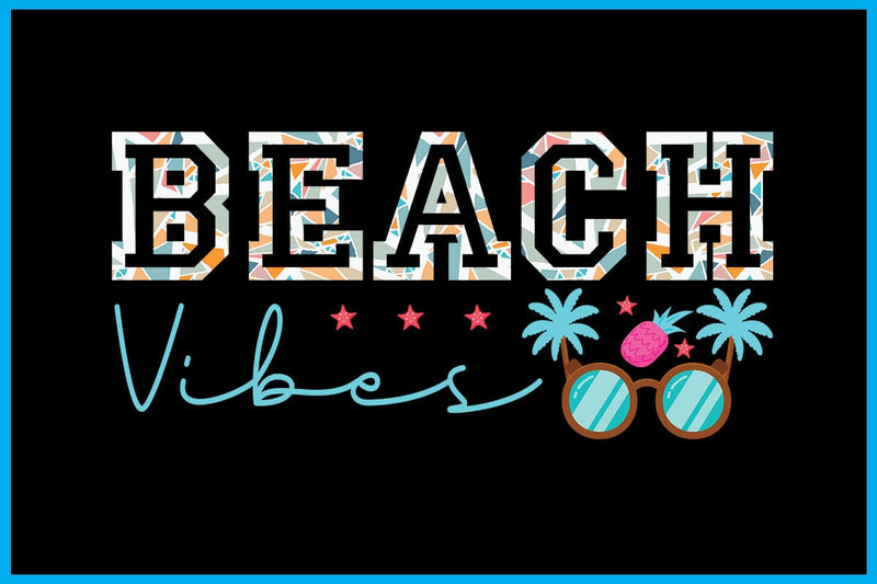 Beach Vibes Summer Sublimation PNG Printable Files Sublimation Creativedesigntee 