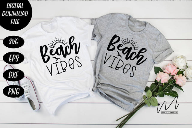 Beach vibes svg, beach t shirt svg, summer t shirt svg SVG Isabella Machell 