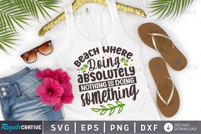 Beach where doing SVG SVG Regulrcrative 