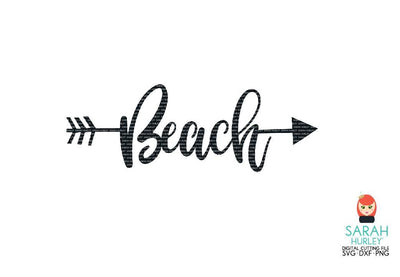 Beach Word Arrow SVG Sarah Hurley 