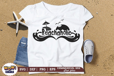 Beachaholic svg, Summer svg, Beach svg, Png, Dxf SVG Wowsvgstudio 