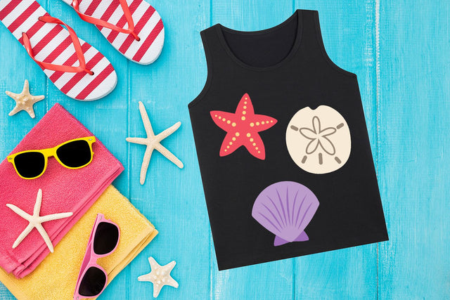 Beachcomber Shell Trio SVG SVG Designed by Geeks 