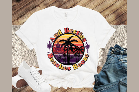 Beaches Booze and Besties ,Summer PNG Sublimation designartist 