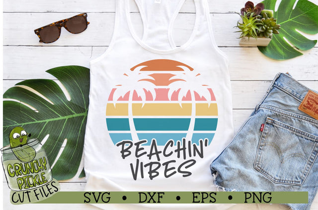 Beachin' Vibes Smooth SVG Cut File SVG Crunchy Pickle 