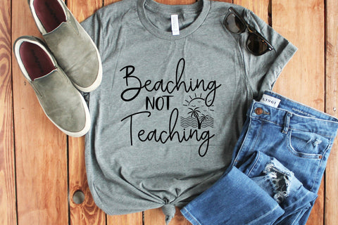 Beaching Not Teaching SVG, Teacher SVG SVG CraftLabSVG 