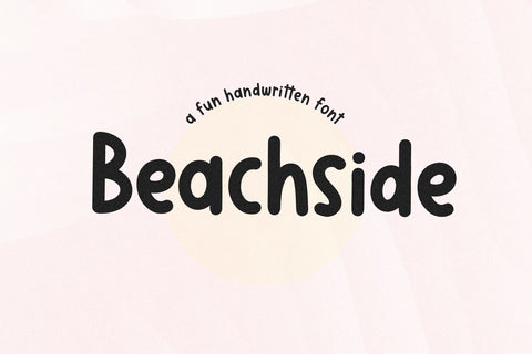 Beachside - A Fun Handwriting Font Font KA Designs 
