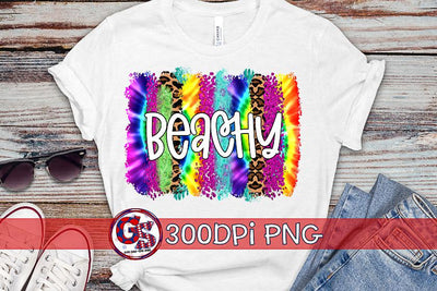 Beachy Tie Dye Brush Strokes for Sublimation Sublimation Greedy Stitches 