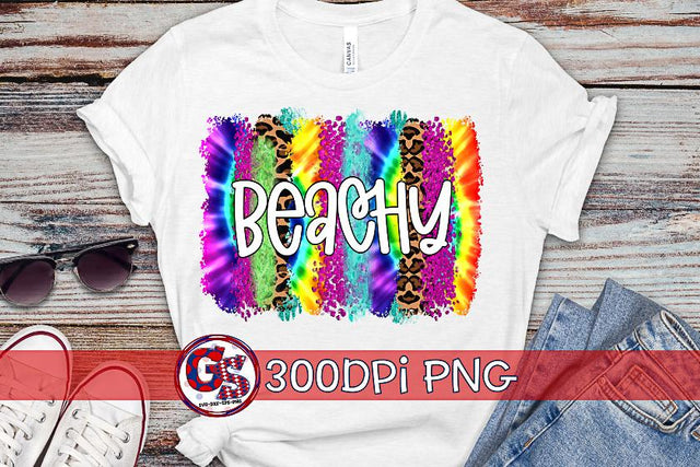 Beachy Tie Dye Brush Strokes for Sublimation Sublimation Greedy Stitches 