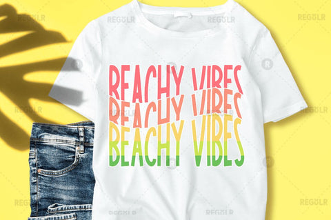 Beachy vibes SVG Sublimation Regulrcrative 