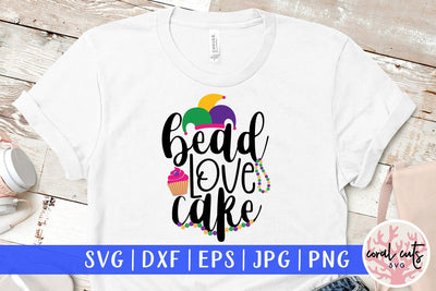 Bead Love Cakes - Mardi Gras SVG EPS DXF PNG SVG CoralCutsSVG 