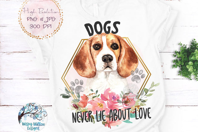 Beagle Dog Sublimation Png Sublimation Wispy Willow Designs 