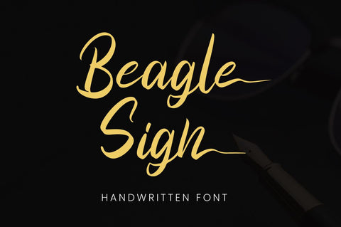 Beagle Sign - Handwritting Font Font Attype studio 