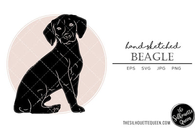 Beagle Sketch SVG Loveleen Kaur 
