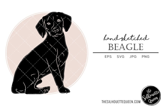 Beagle Sketch SVG Loveleen Kaur 