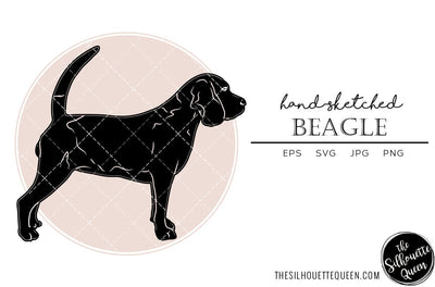 Beagle Sketch SVG Loveleen Kaur 