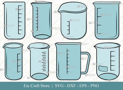 Beaker SVG, Beaker Clipart, Chemistry Svg, Science Svg, Chemistry Tools Svg, Lab Equipment Svg, Chemistry Beaker Svg, Beaker Bundle SVG ETC Craft 