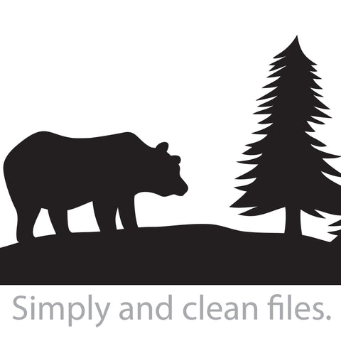 Bear and forest SVG TribaliumArtSF 