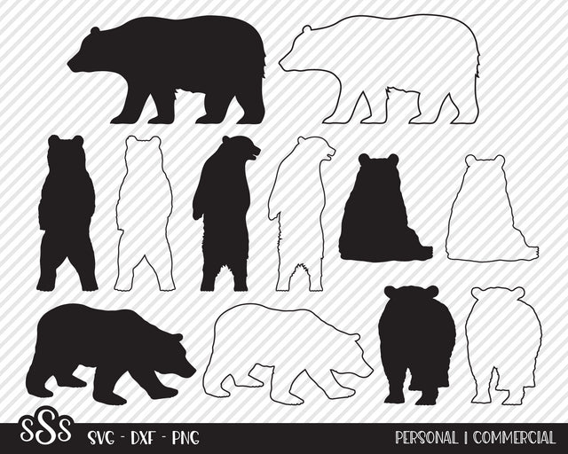 Bear Bundle | Outdoor SVG SVG Texas Southern Cuts 
