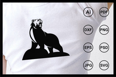 Bear design illustration SVG Leamsign Studio 