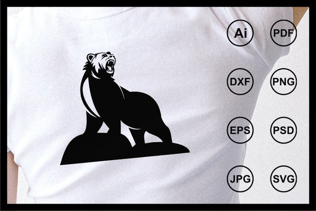 Bear design illustration SVG Leamsign Studio 