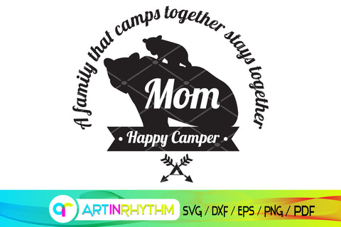 bear family svg, camp svg, camping svg SVG Artinrhythm shop 
