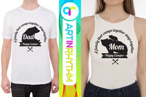 bear family svg, camp svg, camping svg SVG Artinrhythm shop 