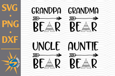 Bear Family SVG, PNG, DXF Digital Files Include SVG SVGStoreShop 