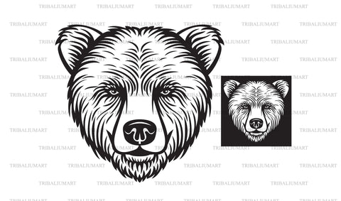 Bear head SVG TribaliumArtSF 