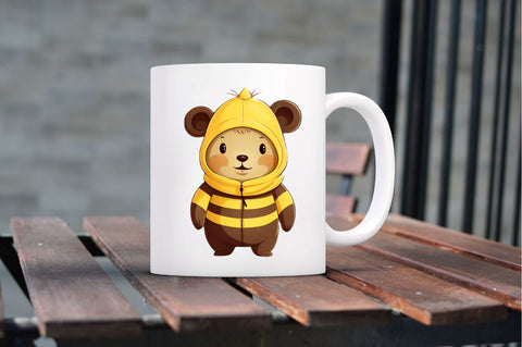 Bear in Bee Costume Sublimation Clipart Sublimation Regulrcrative 
