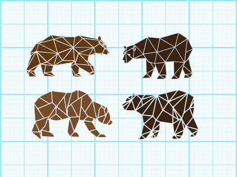 Bear mama Geomatical Svg Sublimation Johan Ru designs 