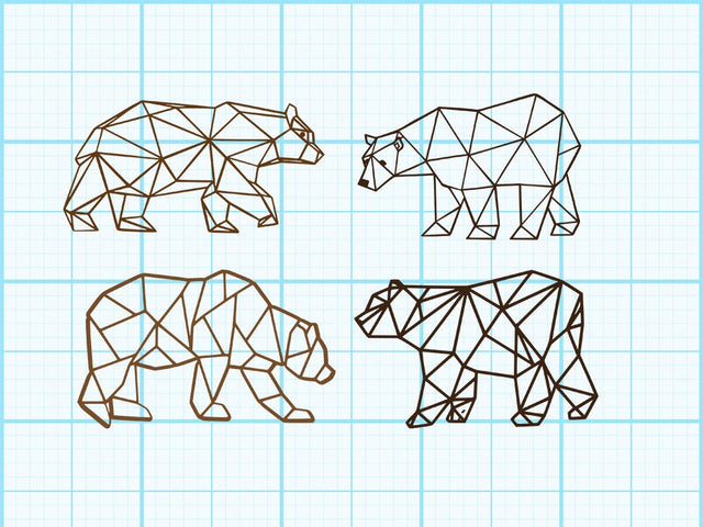 Bear mama Geomatical Svg Sublimation Johan Ru designs 